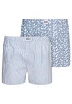 Jockey Shirts & Shorts Woven Boxer 2 Pack , White, L