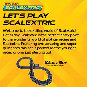 Scalextric My First Racing Set – Kids Slot Car Track Toy