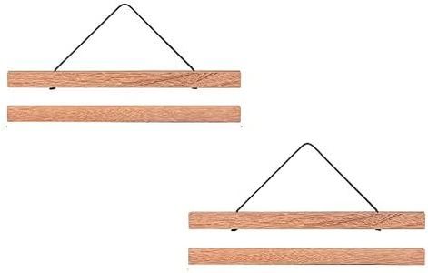 ZORR 40CM B3 Listones para póster magnéticos de madera para colgar pósters, para pósteres y fotos, 2 paquetes