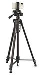 CULLMANN - 52131 - Alpha 2800 BT mobile tripod with smartphone holder and Bluetooth trigger (extension height 184.5 cm, package size 70 cm, with 3-way head, max. load 2.5 kg, weight 1334 g), black