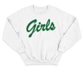 Sanfran Clothing Girls Friends Retro Top 90s 90's Vintage Rachel Monica TV Show Jumper Sweater Medium/White