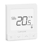 Salus SQ610 Wired Smart Thermostat - ZigBee Heating Controller, App Control via Gateway, Multi-Room System Compatible, Volt Free & 230V, White