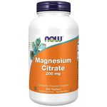 Now Foods, Magnesium Citrate, 200mg, 250 Vegan Tablets, Lab-Tested, Minerals, Gluten Free, SOYA Free, Vegetarian