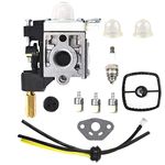 labwork SRM210 PE200 Carburetor Replacement for Echo Trimmer Brushcutter GT200 GT201i HC150 HC151 PE201 PPF210 PPF211 SRM211 with Rebuild Kits for Weed Eater Edger