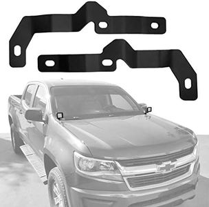 GS Power Engine Hood Hinge Ditch LED Mount Brackets for Offroad Light, Whip Antenna. Fit cowl panel at lower windshield. Compatible with 2015-2020 Chevy Chevrolet Colorado & GMC Canyon