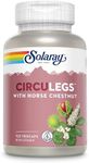 SOLARAY CircuLegs with Horse Chestnut Extract, Gotu Kola, Butcher's Broom, and More, Circulation and Vein Support for Healthy Legs, 60-Day Guarantee, Lab Verified (60 Serv, 120 VegCaps)