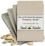 Set of 50 Blank Proterra Seed Envelopes W/ Self Sealing Adhesive (3.25" W by 4.50" H)