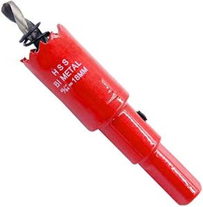 Hole Saw LAIWEI with Arbor HSS Hole Cutter for Drilling Wood, Plastic, Gypsum Board, etc. Drill bit diameter5/7''(18mm)