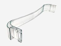 SANAVYA® Bottle Shelf Compatible with Whirlpool Genius Refrigerator Part No. A223028 (Match and Buy), Transparent