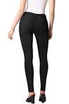 Hybrid & Company Women's Extreme Butt Lift Stretch Denim Jeans, Extreme Lift-black, 9