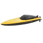 Dilwe RC Racing Boat, 2.4Ghz High Speed RC Racing Boat Simulation Remote Control Speedboat for Over 14 Years Old(Yellow)