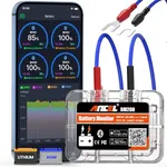 ANCEL BM200 Car Battery Tester 12V Automotive Battery Monitor Bluetooth Auto Battery Load Analyzer with Cranking Charging Test Alarm Record Voltage History Voltmeter for Car/RV/Motorcycle/Truck/Boat