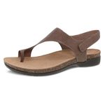 Dansko Reece Sandal for Women - Memory Foam and Cork Footbed for Comfort and Arch Support - Lightweight Rubber Outsole for Long-Lasting Wear- Versatile Casual to Dressy with Hook & Loop Strap, Stone,