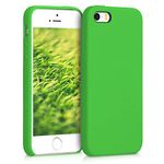 kwmobile Case Compatible with Apple iPhone SE (1.Gen 2016) / iPhone 5 / iPhone 5S Case - TPU Silicone Phone Cover with Soft Finish - Lime Green