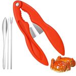 Trifletopia 4PCS Crab Cracker - Lobster Crackers and Picks - Lobster Crackers - Multifunctional 3-in-1 Crab Leg Crackers, Strong Seafood Tool with Fork/Spoon/Pick - Suitable for Crab & Lobster Legs
