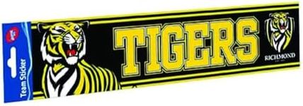 Richmond Tigers Official AFL Team Logo Bumper Sticker 305mm x 75mm