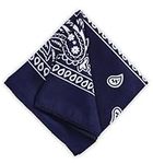 Tough Headwear Large Bandana Headband - Bandanas for Men & Women - Cowboy Scarf Handkerchief - Paisley Bandana