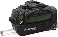 Pathfinder Gear 22 Inch Rolling Drop Bottom Duffel, Olive, One Size, Pathfinder Gear 22" Rolling Drop Bottom Duffel, 22"