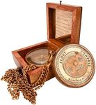 Gift for Scouts Memorial Boys & Men - Engraved Compass Scout Oath in Wood Box Scout Camping Compass Gift Orienteering Compass, Hiking Backpacking Compass Gift, 50 Year calander (#1 Scout Compass)