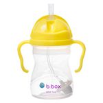 b.box Sippy Cup | Drink from any Angle | Fliptop, Weighted Straw, Leak Proof & Easy Grip | BPA Free, Dishwasher safe | From 6m+ | 240ml/8 oz (Lemon)