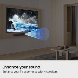 Samsung 2-Channel Soundbar – Compact Home Audio Speaker
