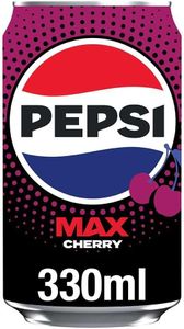 Pepsi Max Cherry Soft Drink, 24 x 330ml Cans