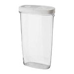 IKEA BOUTIQUE STORE 365 Dry Food Jar with Lid, Transparent, White, 2.3 L