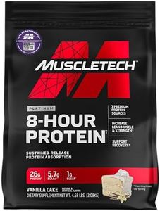 Whey Protein Powder, MuscleTech Phase8 Protein Powder, Whey & Casein Protein Powder Blend, Slow Release 8-Hour Protein Shakes, Protein Powder for Men & Women, Vanilla, 2.09kg (50 Servings)