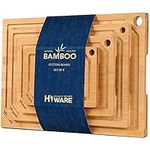 Hiware 4-Piece Extra Large Bamboo C