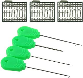 MEETOOT 7IN1 Carp Fishing Bait Rig Tool Kit - 4pcs Rigging Needles and 3pcs Boilie Stops Carp Fishing Tackle Kit