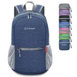 ZOMAKE 10L Lightweight Packable Hiking Backpack - Small Travel Hiking Daypack for Women Men - Tear Resistant Foldable Day Pack for Camping Outdoor Sports(Navy Blue)