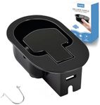 Sopito Universal All-Metal Pull Recliner Handle Replacement Parts (4.4 * 2.7 in) with Retaining Clips, Fits for Lazyboy, Ashley and Other Recliner Brands