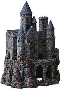 Penn-Plax (RRW8 Age-of-Magic Wizard’s Castle Aquarium Decoration – Safe for Freshwater and Saltwater Fish Tanks – Large