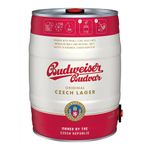 Budweiser Budvar Premium Czech Lager Single 5ltr Mini Keg - 5.0% ABV - Beer Gifts for Men and Women, Bar Accessories for Home Pub, Beers and Lagers Offers, Craft Beer, German Beer