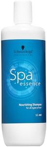 Schwarzkopf Professional Spa Essence Nourishing Shampoo for Men Women | Deep Hydration & Nourishment for Hair | Gentle Formula for Softness & Shine (1000 ML)