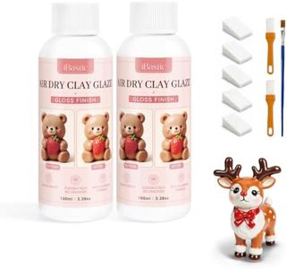 Air Dry Clay Glaze, Gloss Finish, Waterproof Clay Sealer for Crafts DIY