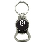 Graphics and More Eight Ball - Pool Billiards Bottle Cap Opener Keychain (KB0026)