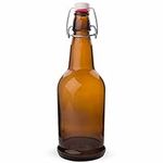 EZ Cap Bottles - 32 oz Amber Swing Top (Qty 12)