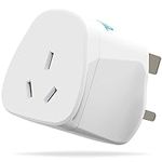 Australia To UK Plug Adapter | Australia NZ China To UK MyTravelPal® Travel Adaptor With 10A Fuse | For Australia, China, New Zealand, Argentina Plugs in UK (1 Pack)