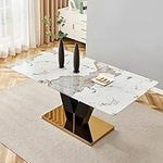 71'' Marble Dining Table,Modern Din