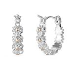 Philip Jones Daisy Hoop Earrings