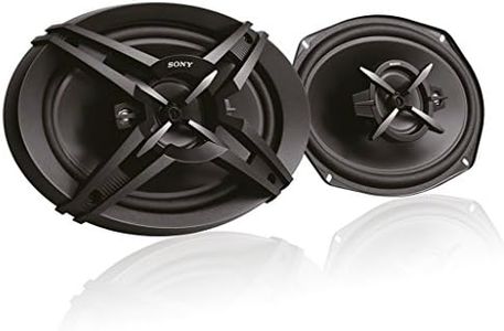 Sony Car Speaker XS-FB693E 16 cm x 24 cm (6 inch x 9 inch) 3-Way Coaxial Speakers (Black), Peak Power - 420W, RMS Power - 60W, Rated Power - 50W, with Grill