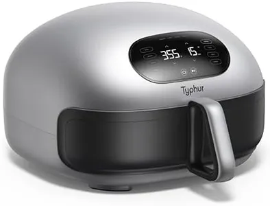 Typhur Dome Air Fryer, No.1 Cooking Speed Large Air Fryer with Superior Airflow, Self-cleaning Smart Digital Air Fryer with Dishwasher Safe Basket for Quick Easy Meals, Up to 32 Chicken Wings Capacity