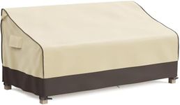 MR. COVER Outdoor Couch Cover Waterproof, Patio Furniture Covers for 3-Seater Couch, Fits up to 88"W x 40"D x 35"H, Moisture-proof & UV-protection, Brown & Khaki