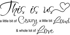 This is Us Crazy Loud Love Wall Dec