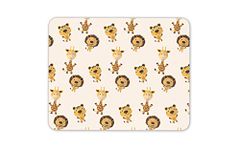 Cartoon Wild Animals Mouse Mat Pad - Lion Tiger Giraffe Fun Computer #15260