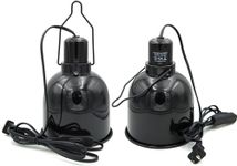 PTSCBS 5.5-Inch Deep Dome Lamp Cap Lamp Fixture,Optical Reflection Cover for Reptile Glass Terrariums 2 Packs E26