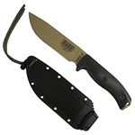 ESEE 6PDE-001 Fixed Blade Knife Dark Earth 1095 Carbon Steel and Black G10