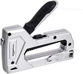 Amazon Basics Heavy Duty Staple Gun with 1000 Staples, Soft Rubber Grip, for Upholstery and Carpentry