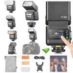 Godox IT32 TTL Flash+X5N X5-N for Nikon Cameras, Tochscreen Speedlight, 2.4G Wireless, GN18, HSS, Recycle Time 1.5s, Magnetic Interface, LED Modeling Lamp, on/Off Camera Flash for Wedding, Portrait